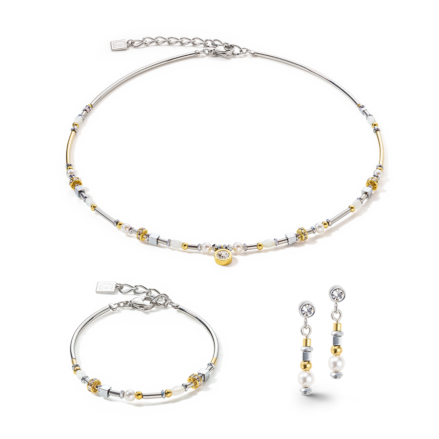 Orecchini Sparkling Dot oro argento