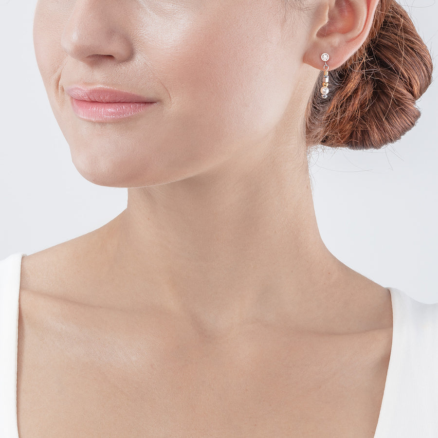 Orecchini Sparkling Dot oro argento