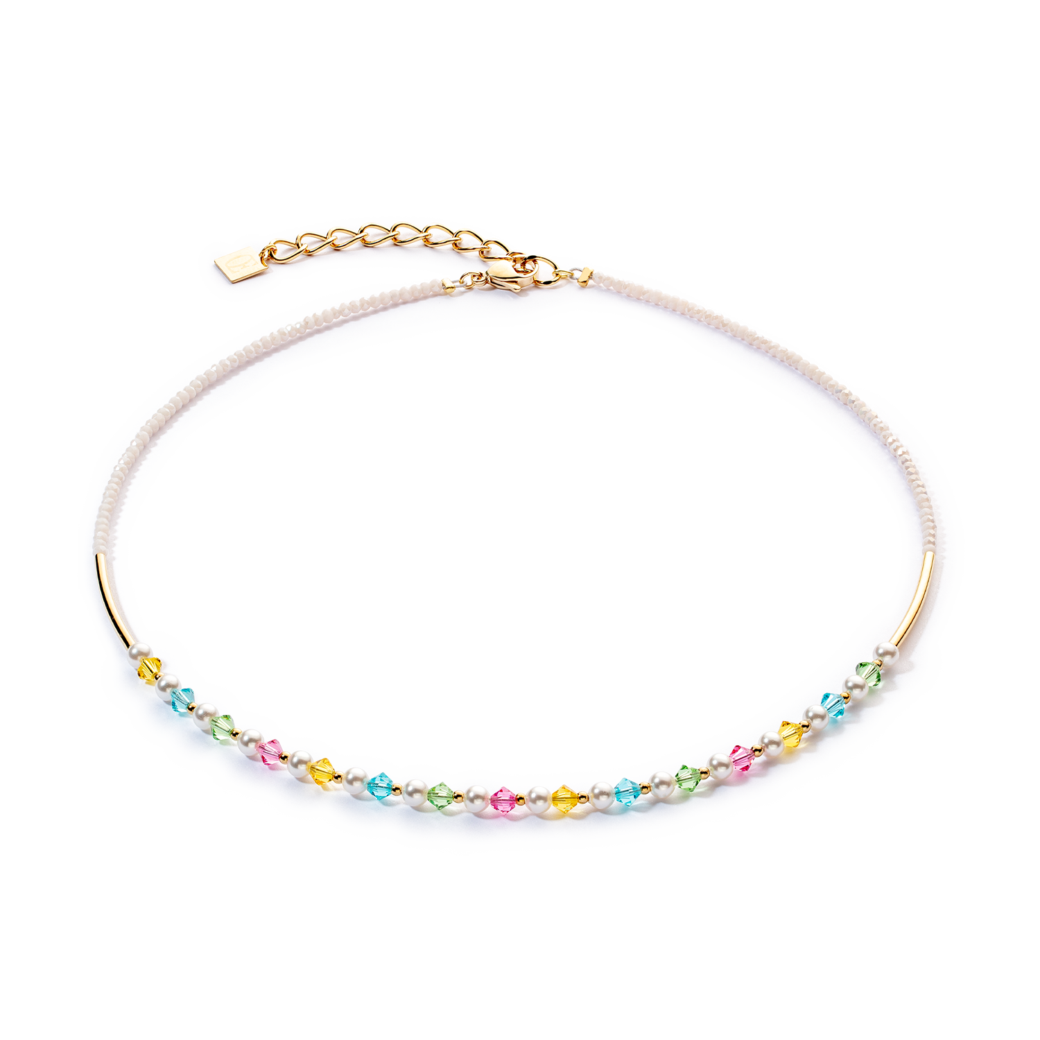 Collana Princess Pearls oro multicolor