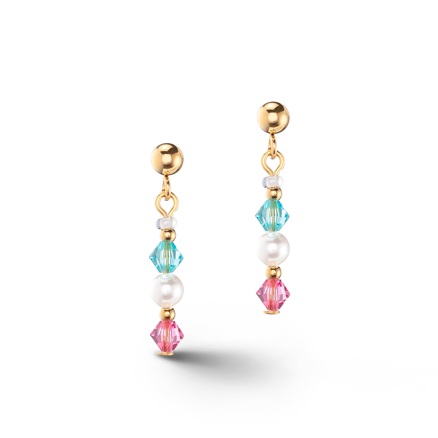 Orecchini Princess Pearls oro multicolor