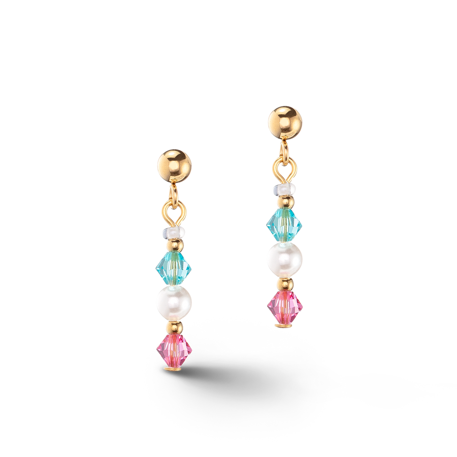 Orecchini Princess Pearls oro multicolor