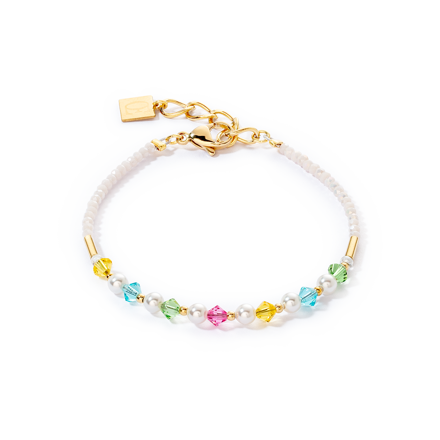 Bracciale Princess Pearls oro multicolor
