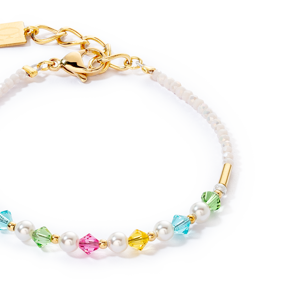 Bracciale Princess Pearls oro multicolor