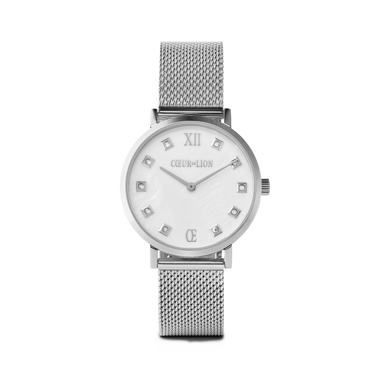 Set Regalo Orologio Round Madreperla Milanaise e Bracciale Asimmetria perle d'acqua dolce bianco