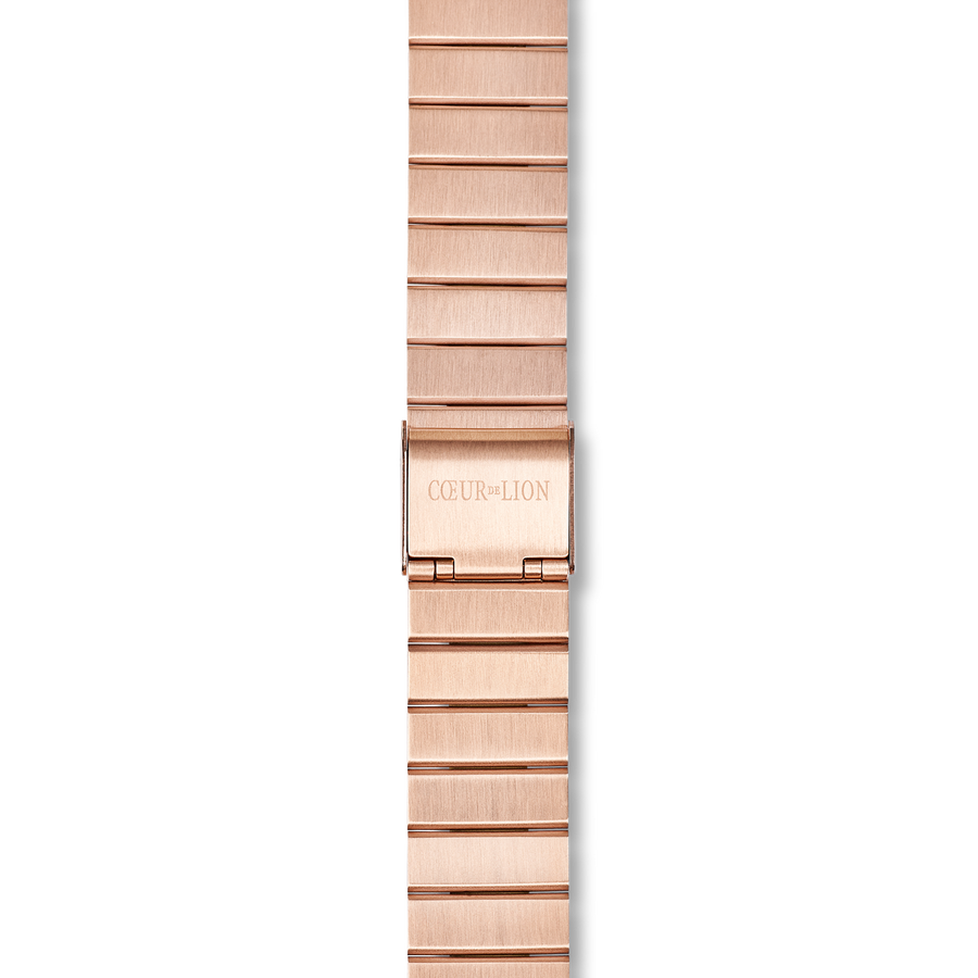 Orologio Rotondo Oro Rosa Opaco Monochrome Acciaio Inox Oro Rosa