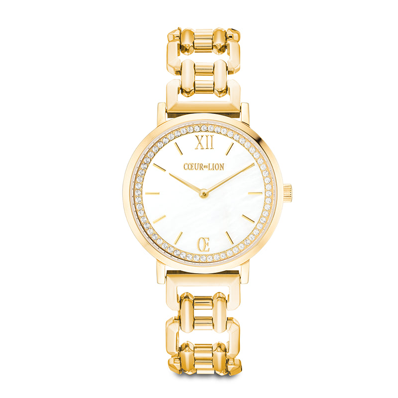 Orologio Rotondo Sparkling Madreperla Statement Oro