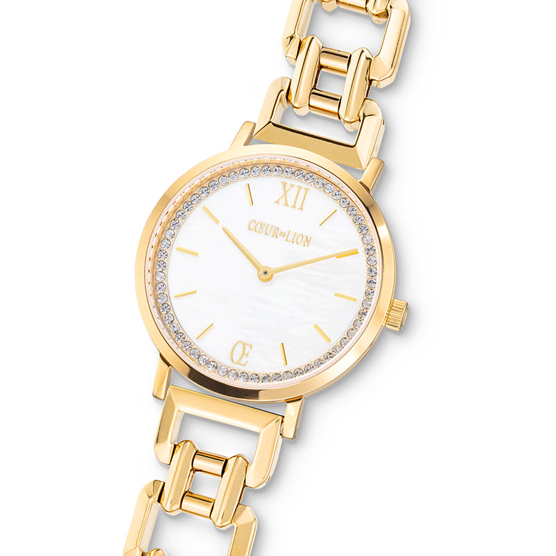 Orologio Rotondo Sparkling Madreperla Statement Oro