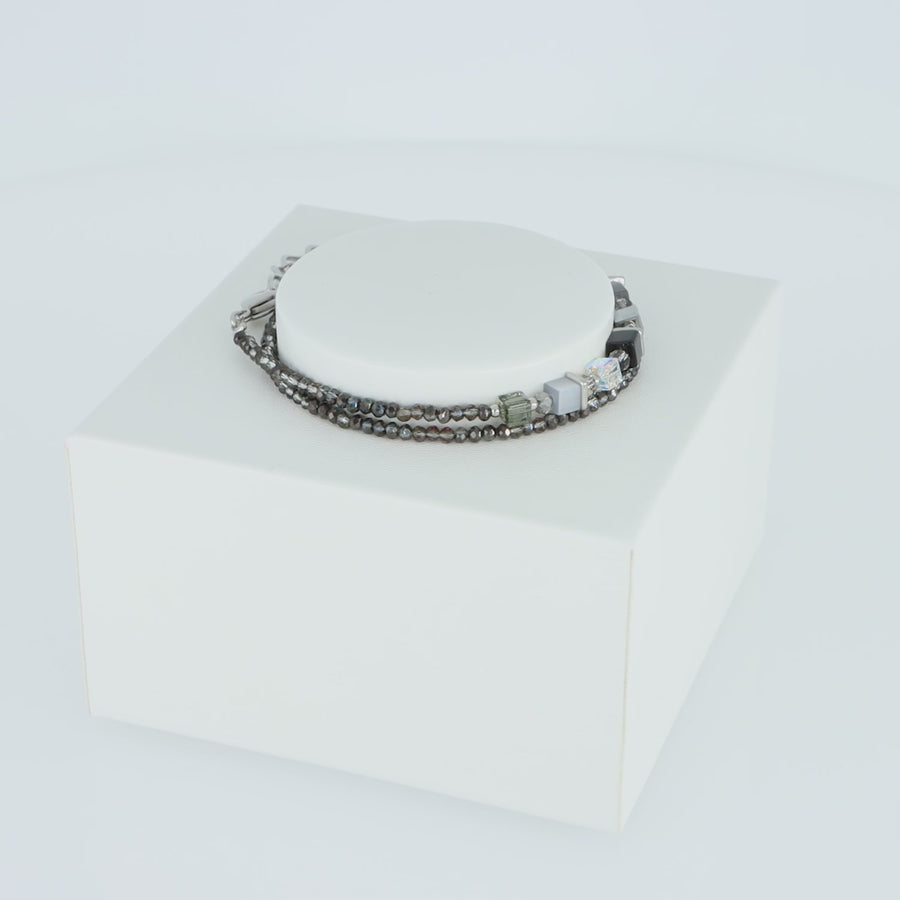 Joyful Colours Wrap bracciale argento grigio