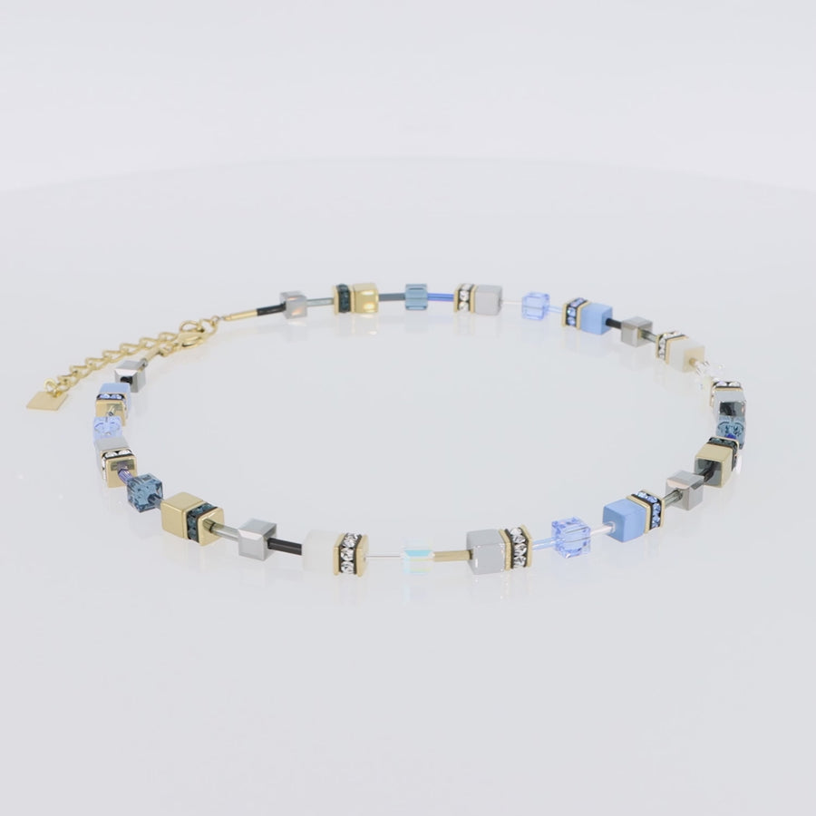 Collana GeoCUBE® blu-oro