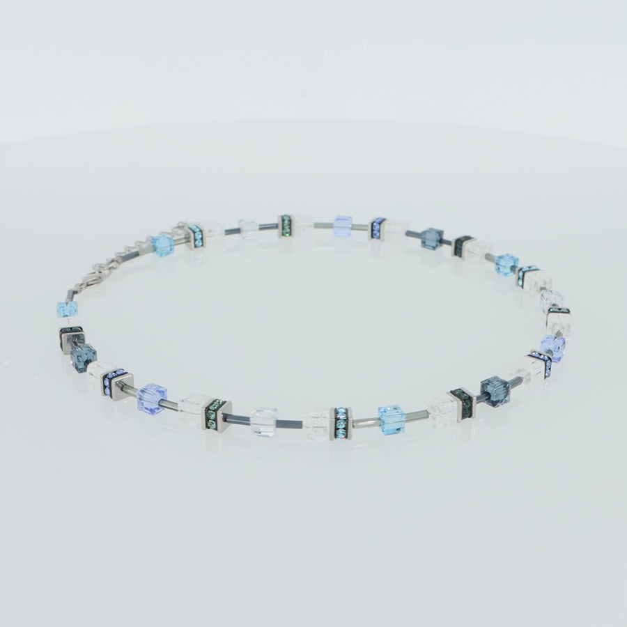 Collana GeoCUBE® Iconic Nature blu-bianco