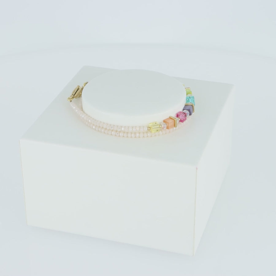 Joyful Colours Wrap bracciale oro rainbow